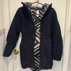 Oversized Reversible Sherpa Jacket